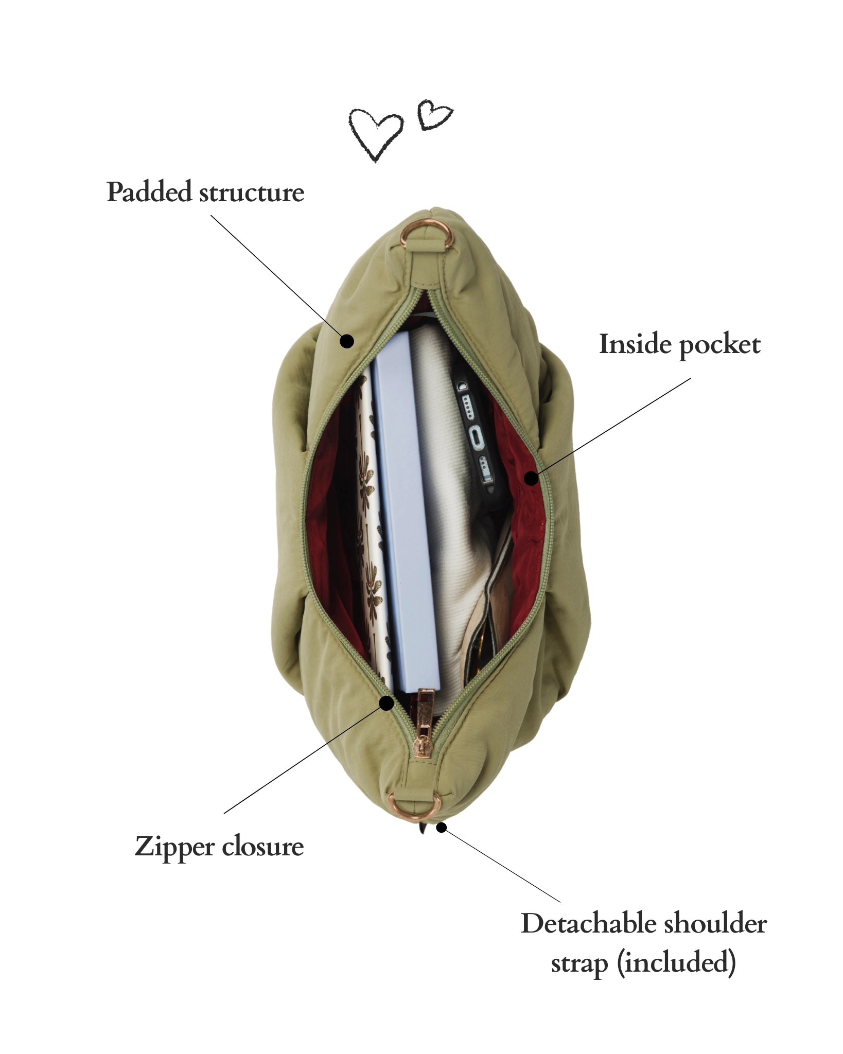 Crossbody Bag Puffy Pistache