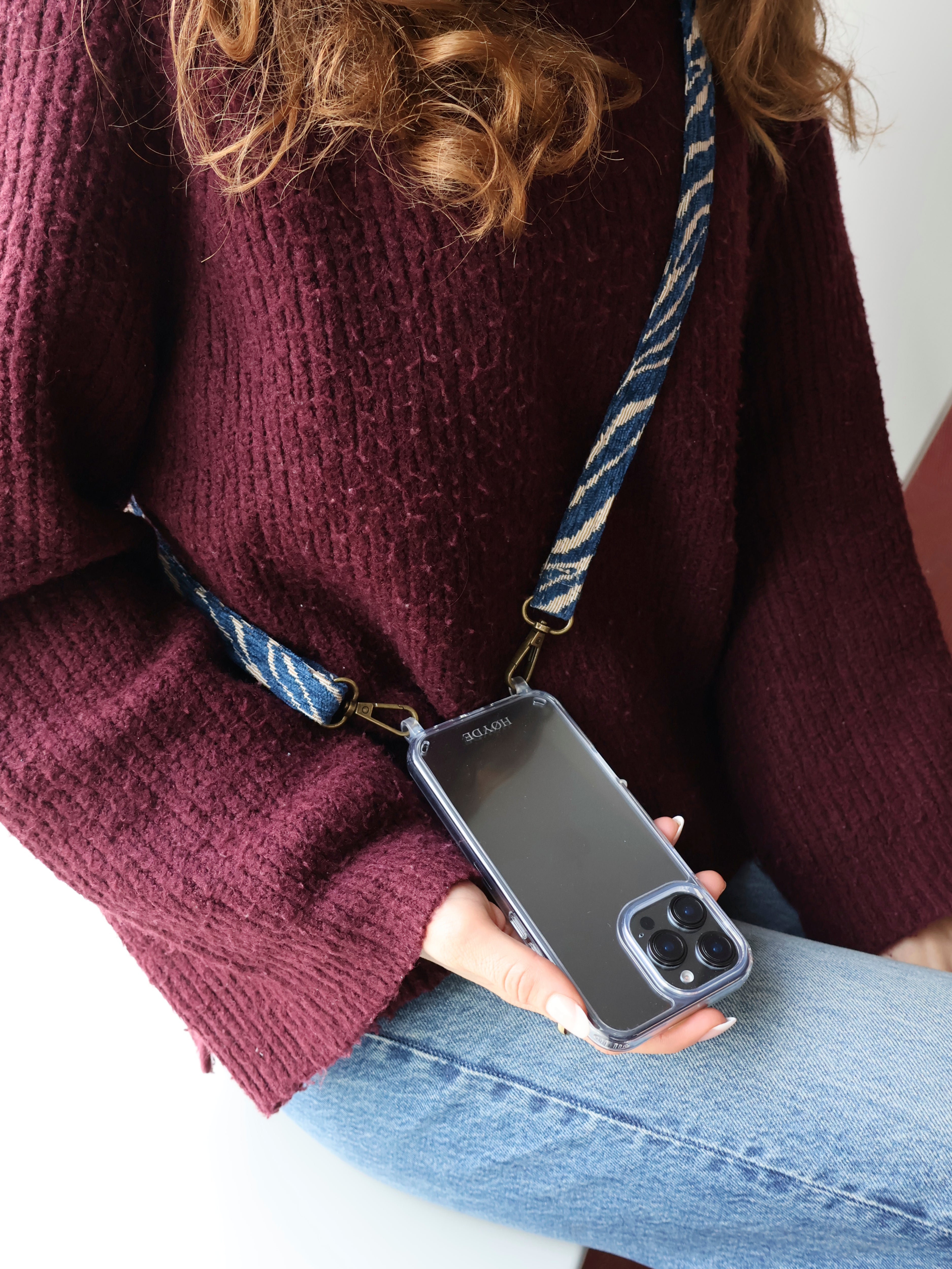 iPhone 16 Pro Max hoesje - transparant met siliconen ringen
