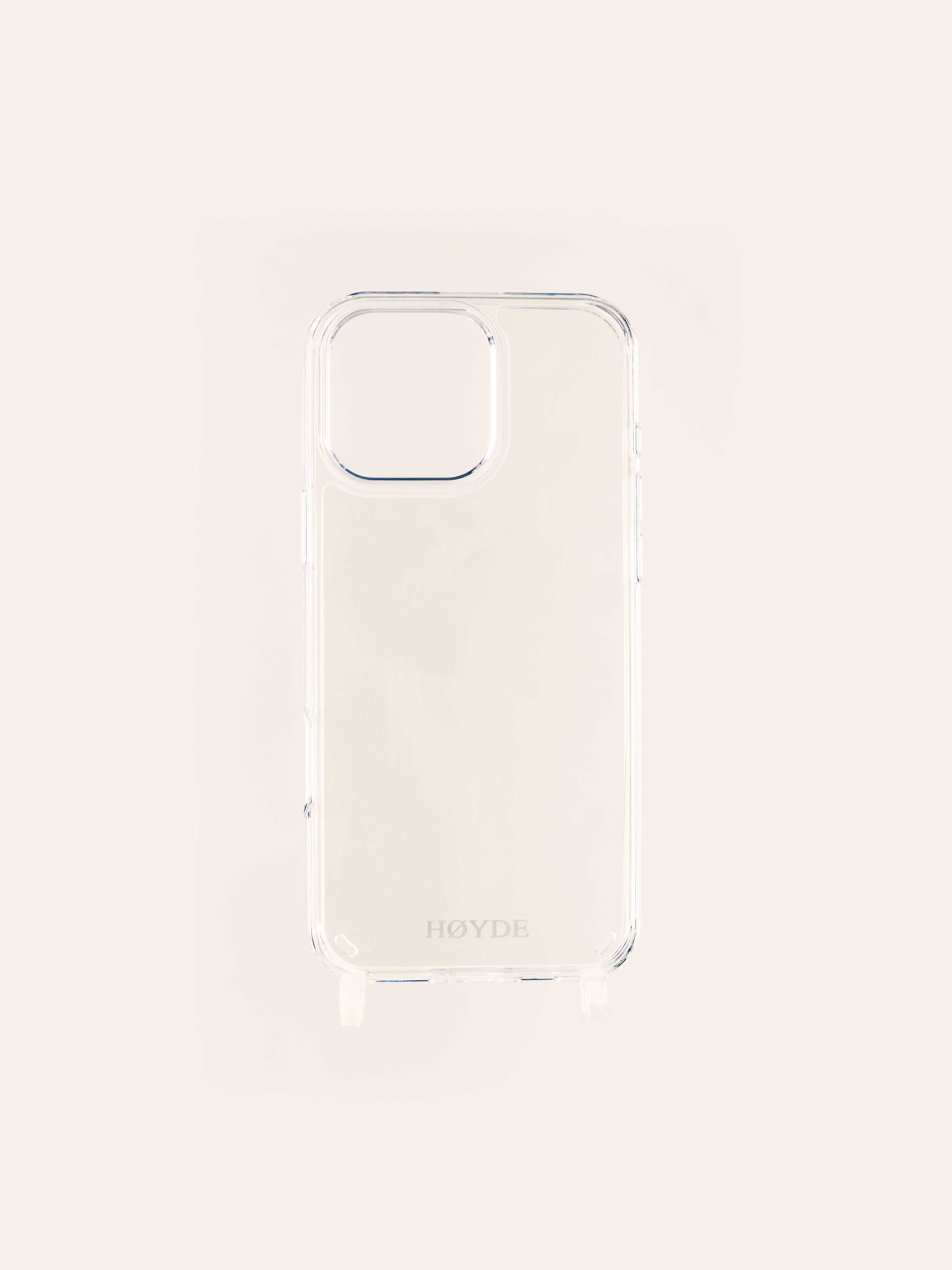 iPhone 16 Pro hoesje - transparant met siliconen ringen