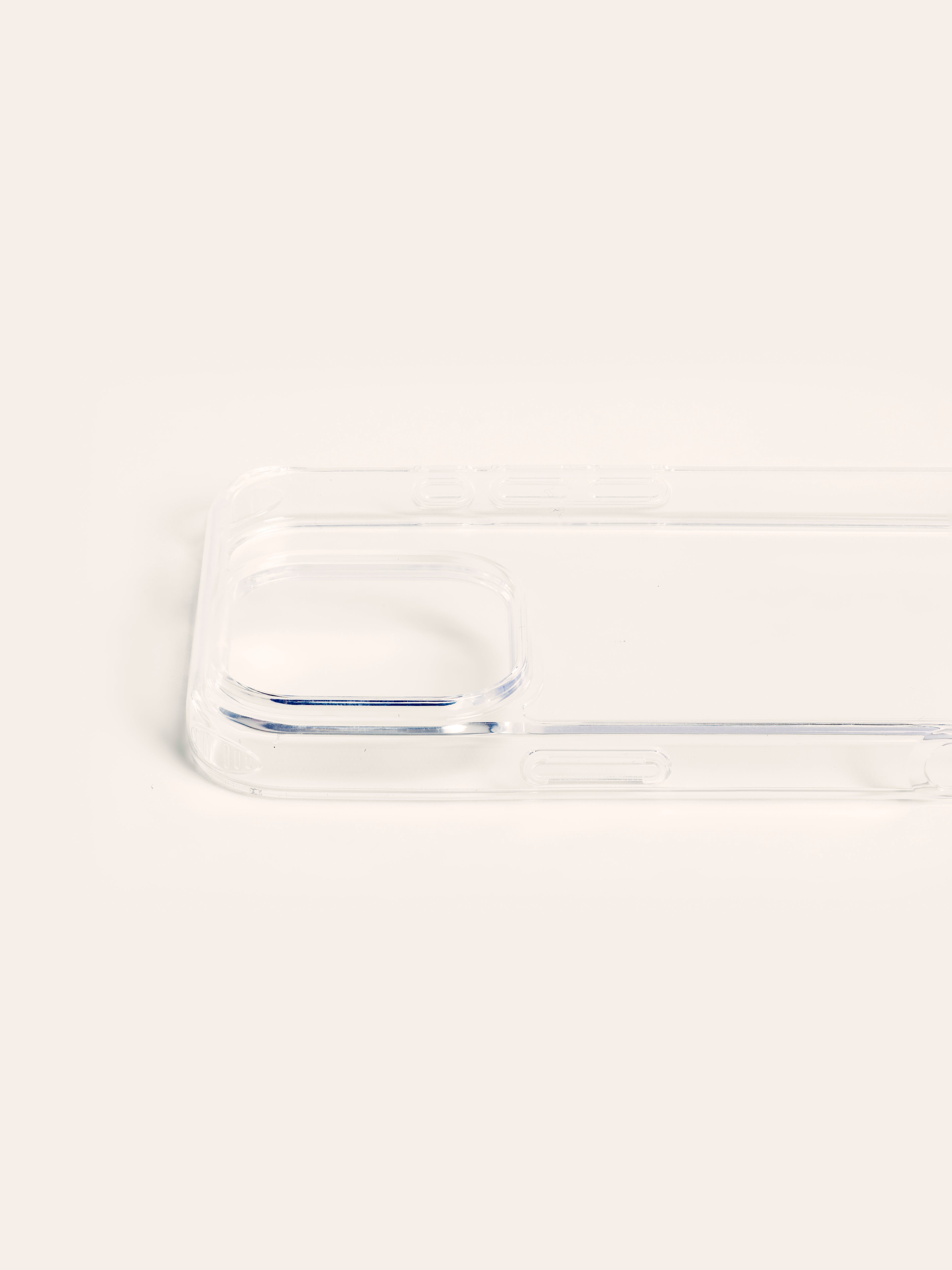 iPhone 16 Pro Max hoesje - transparant met siliconen ringen