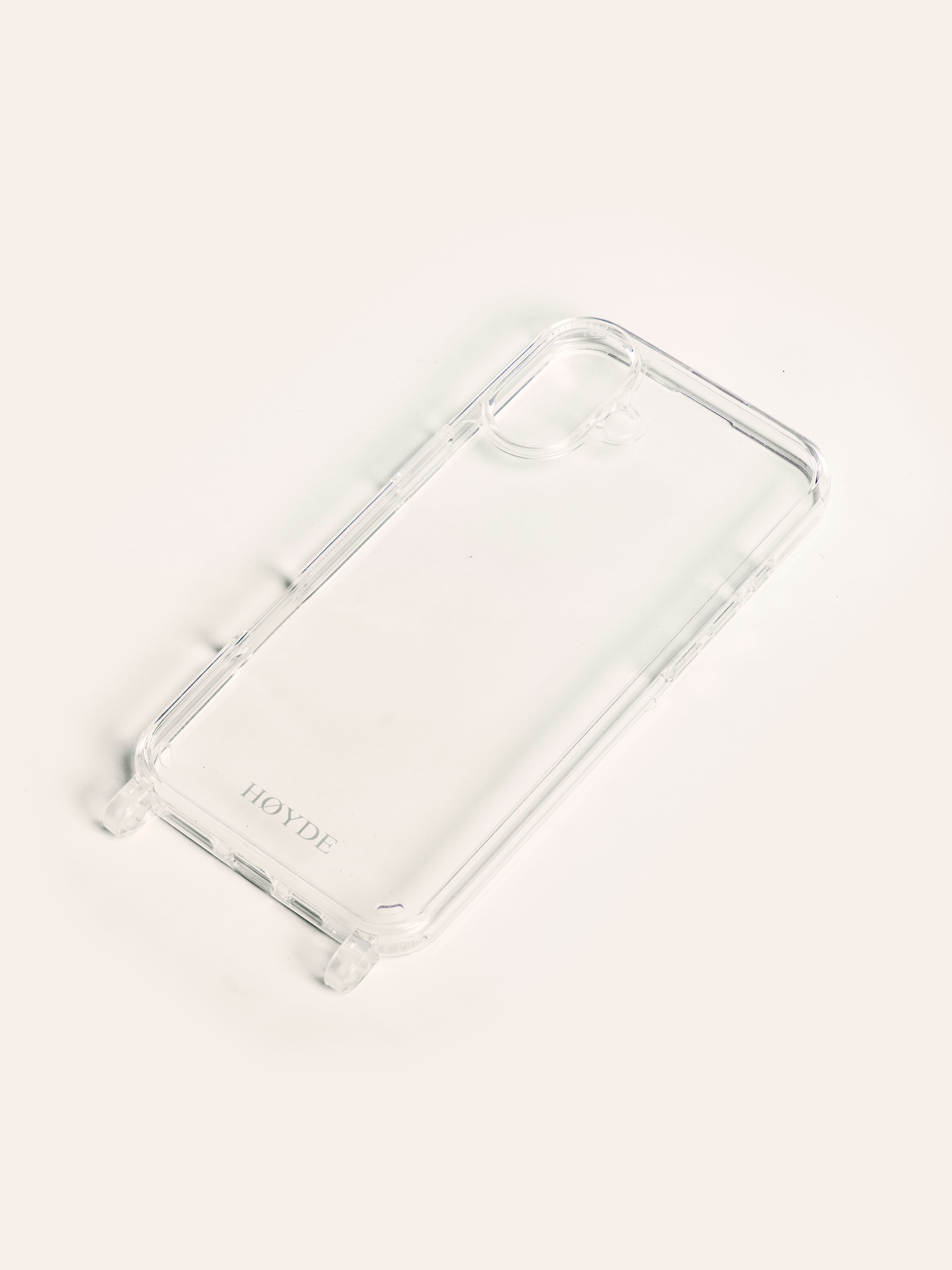 iPhone 16 hoesje - transparant met siliconen ringen