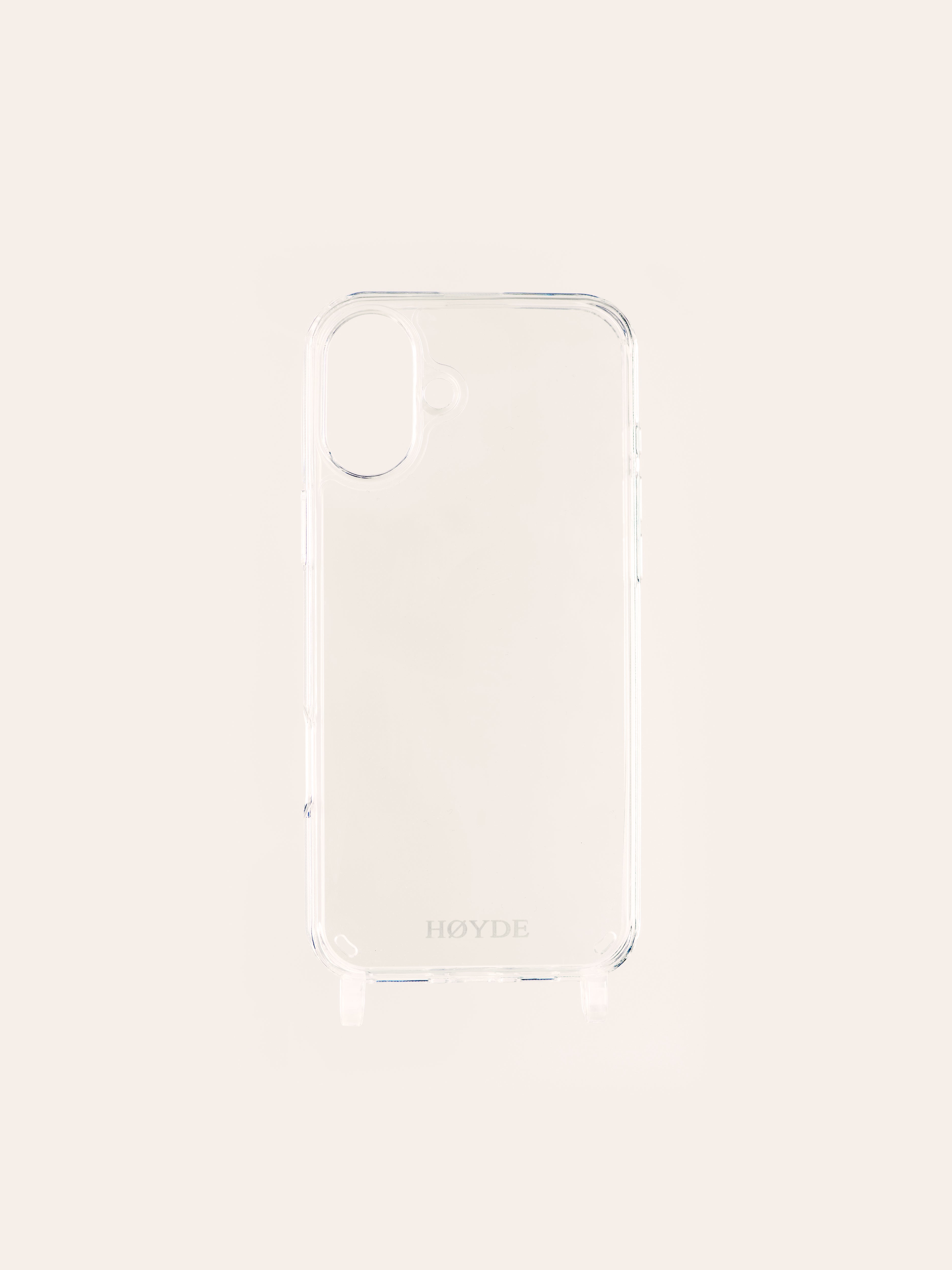 iPhone 16 hoesje - transparant met siliconen ringen