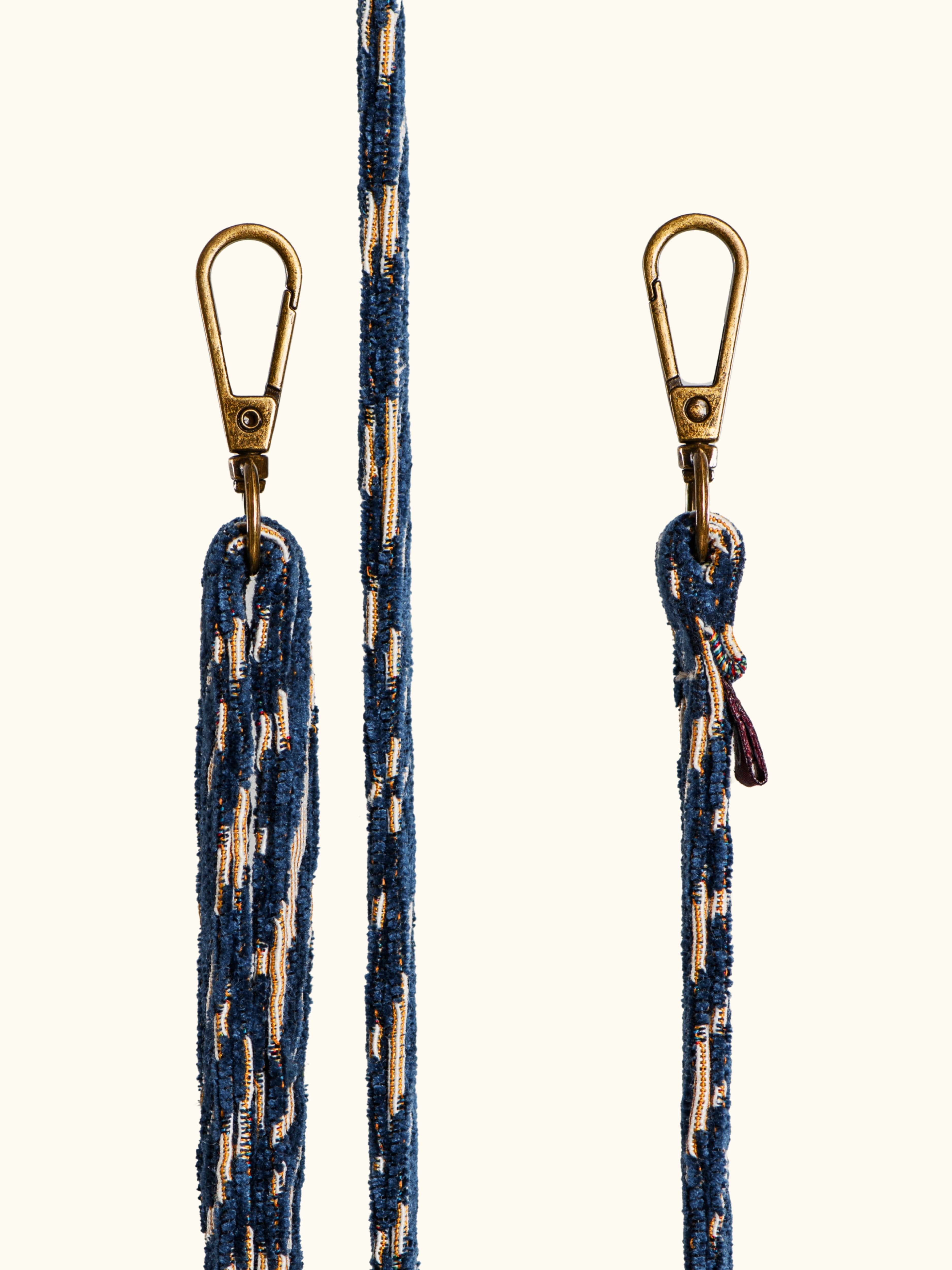Phone Cord Jacquard Beachy Blue