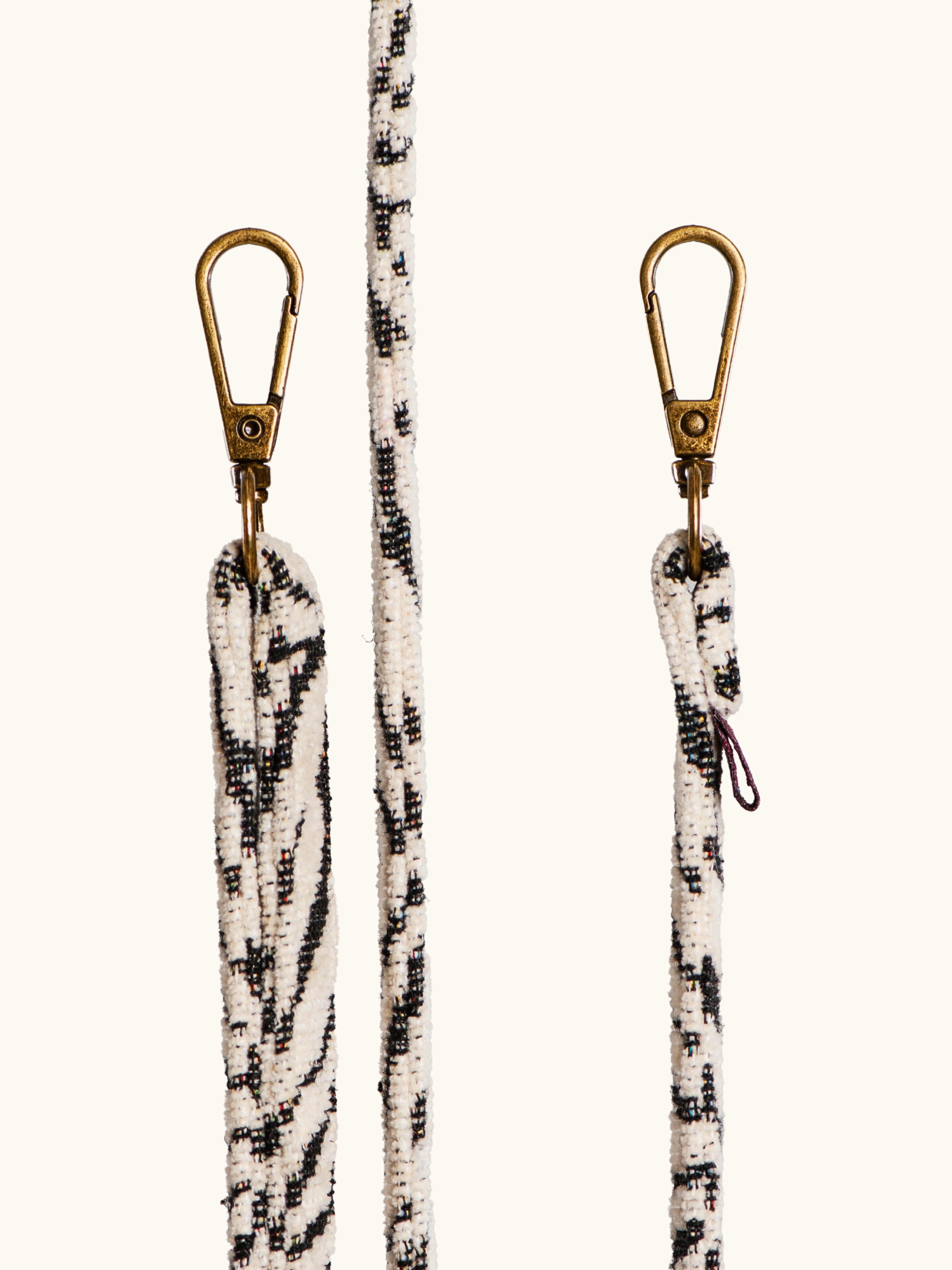 Phone Cord Jacquard Blanc Bliss