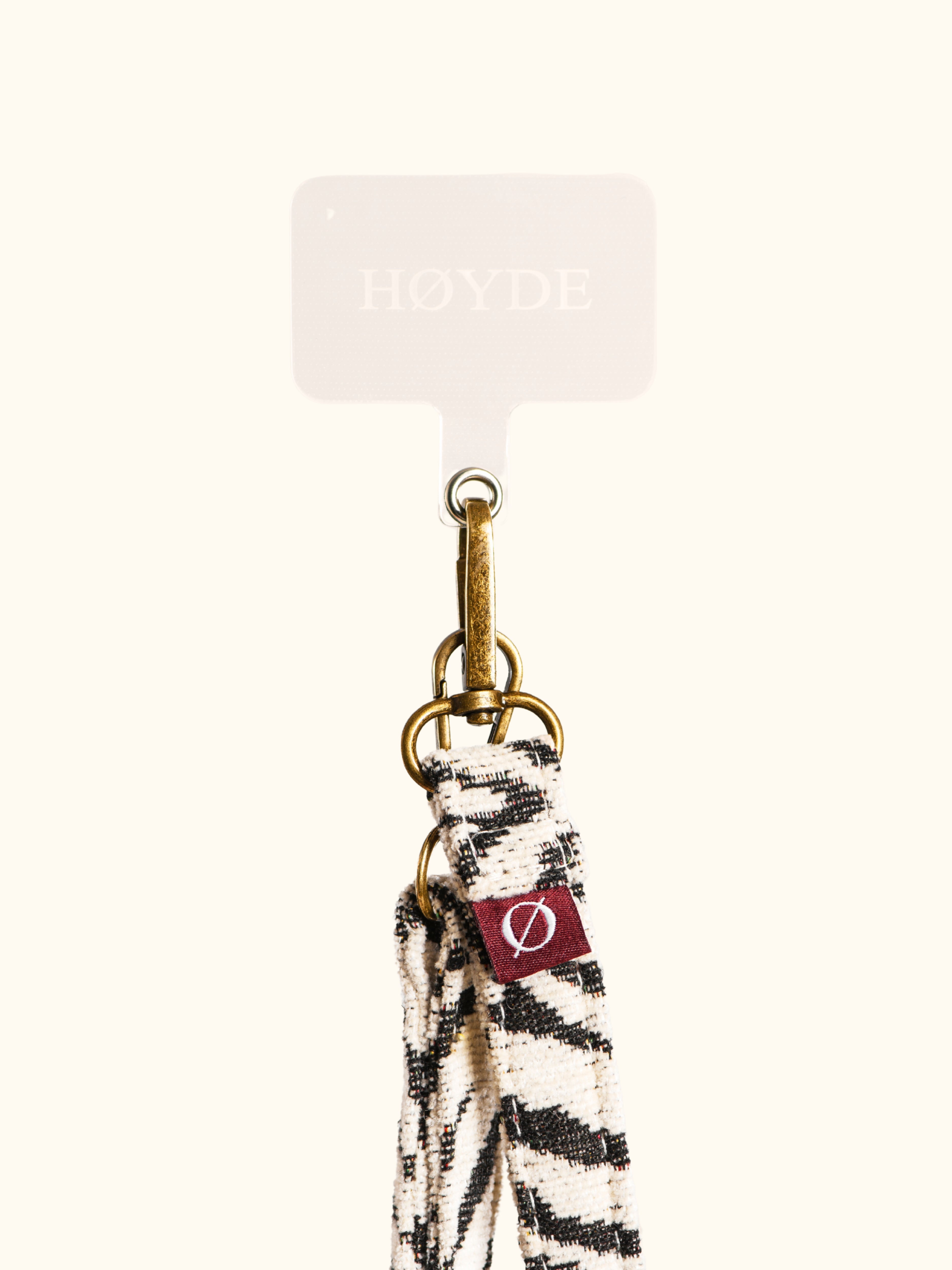 Phone Cord Jacquard Blanc Bliss