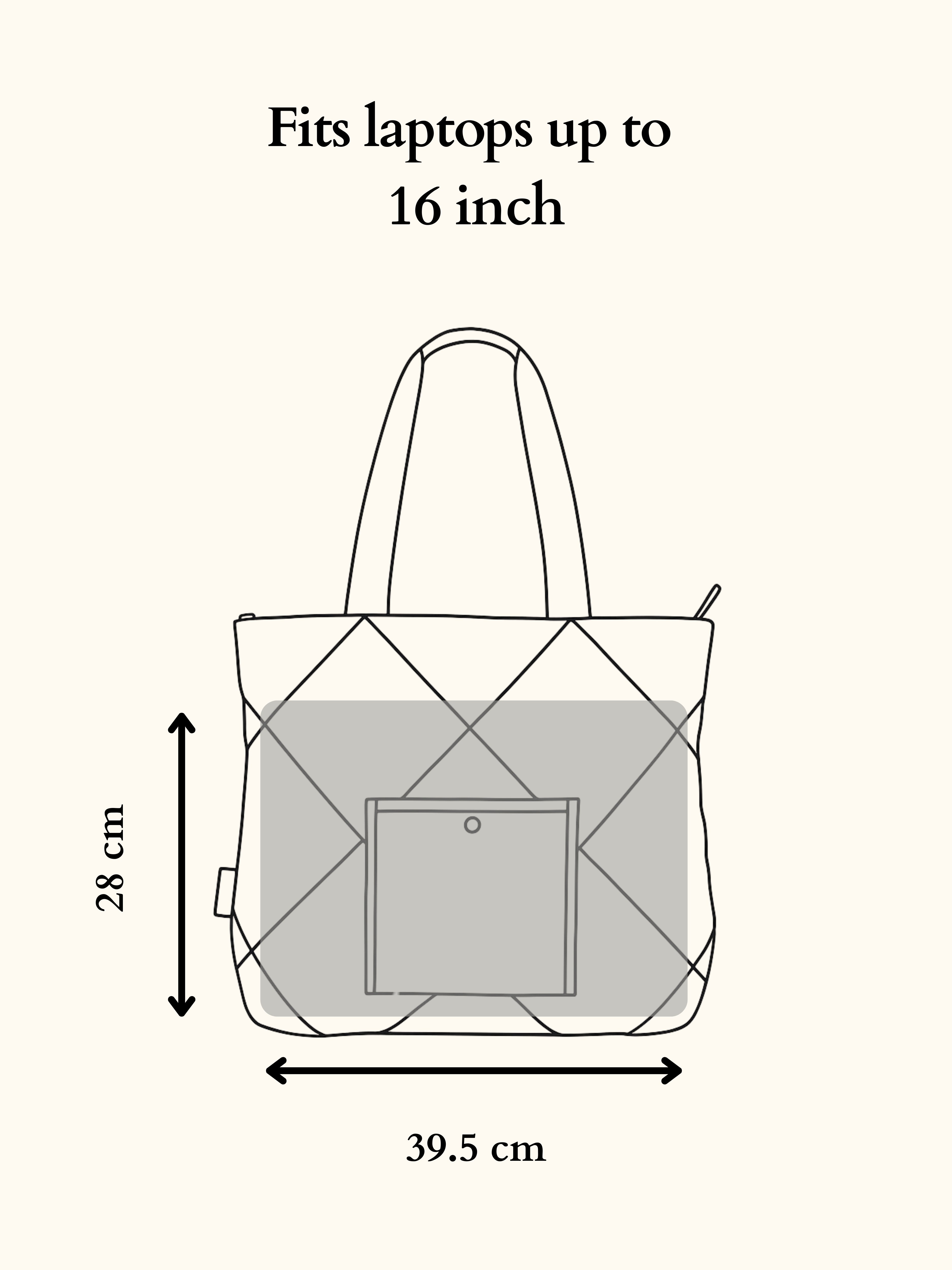 Totebag Shopper Dames Puffy Pistache