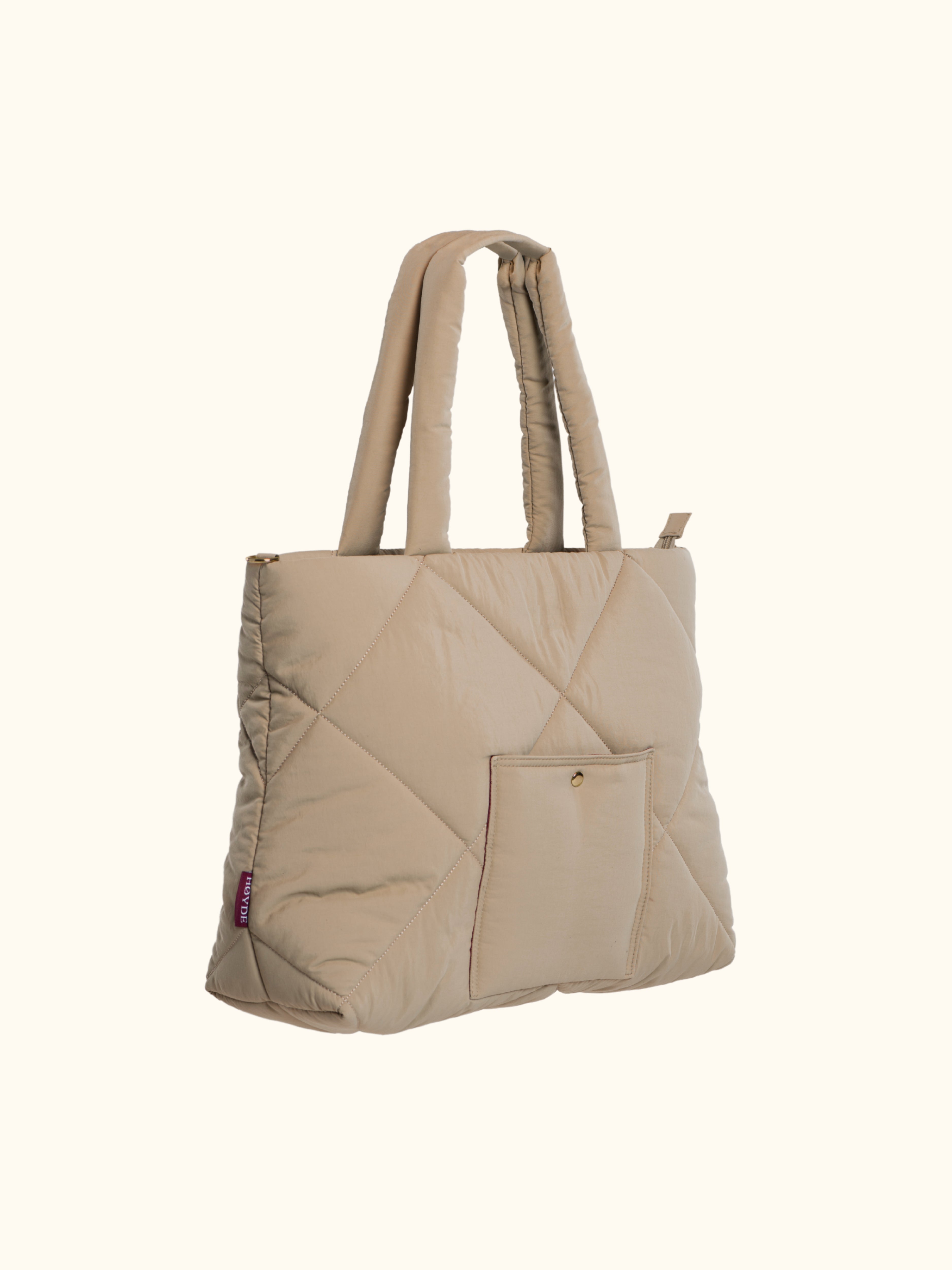 Totebag Shopper Women Puffy Biscuit Beige