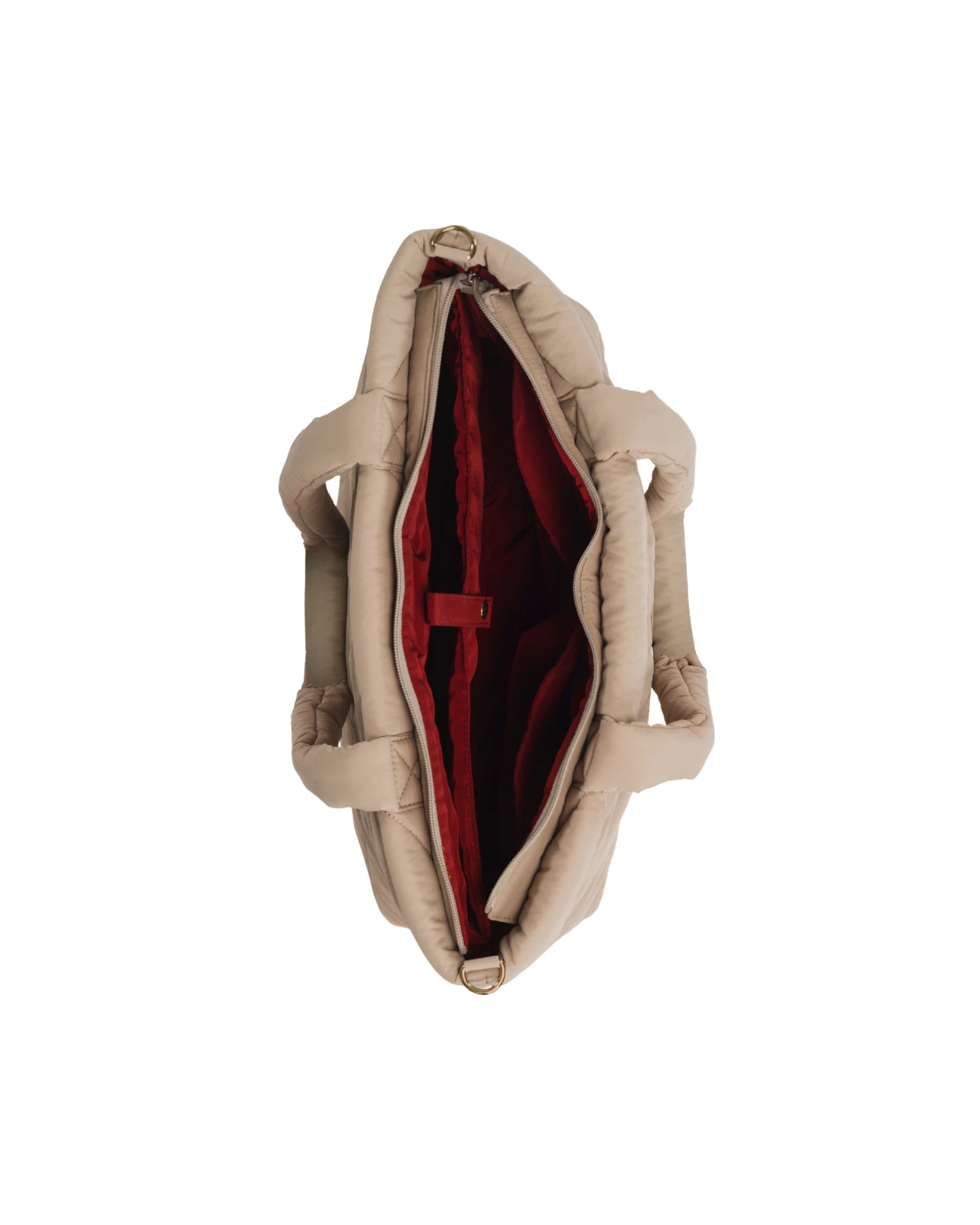 Totebag Shopper Dames Puffy Biscuit Beige