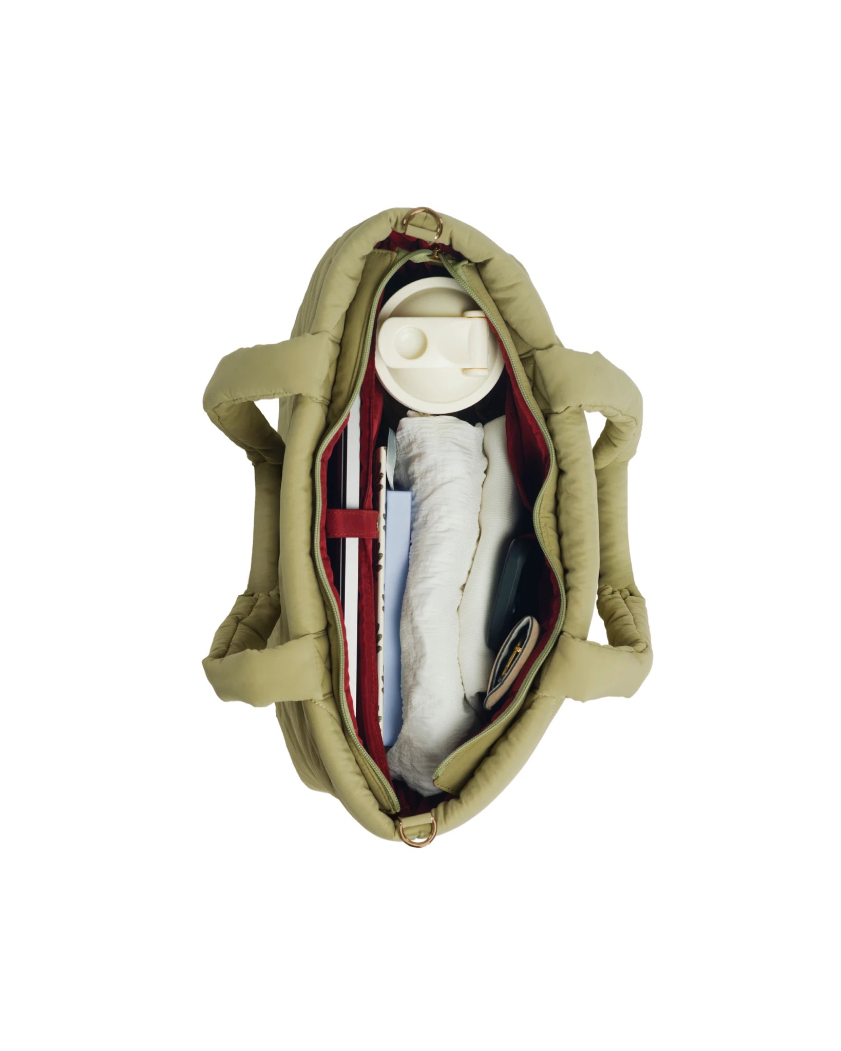 Totebag Shopper Dames Puffy Pistache