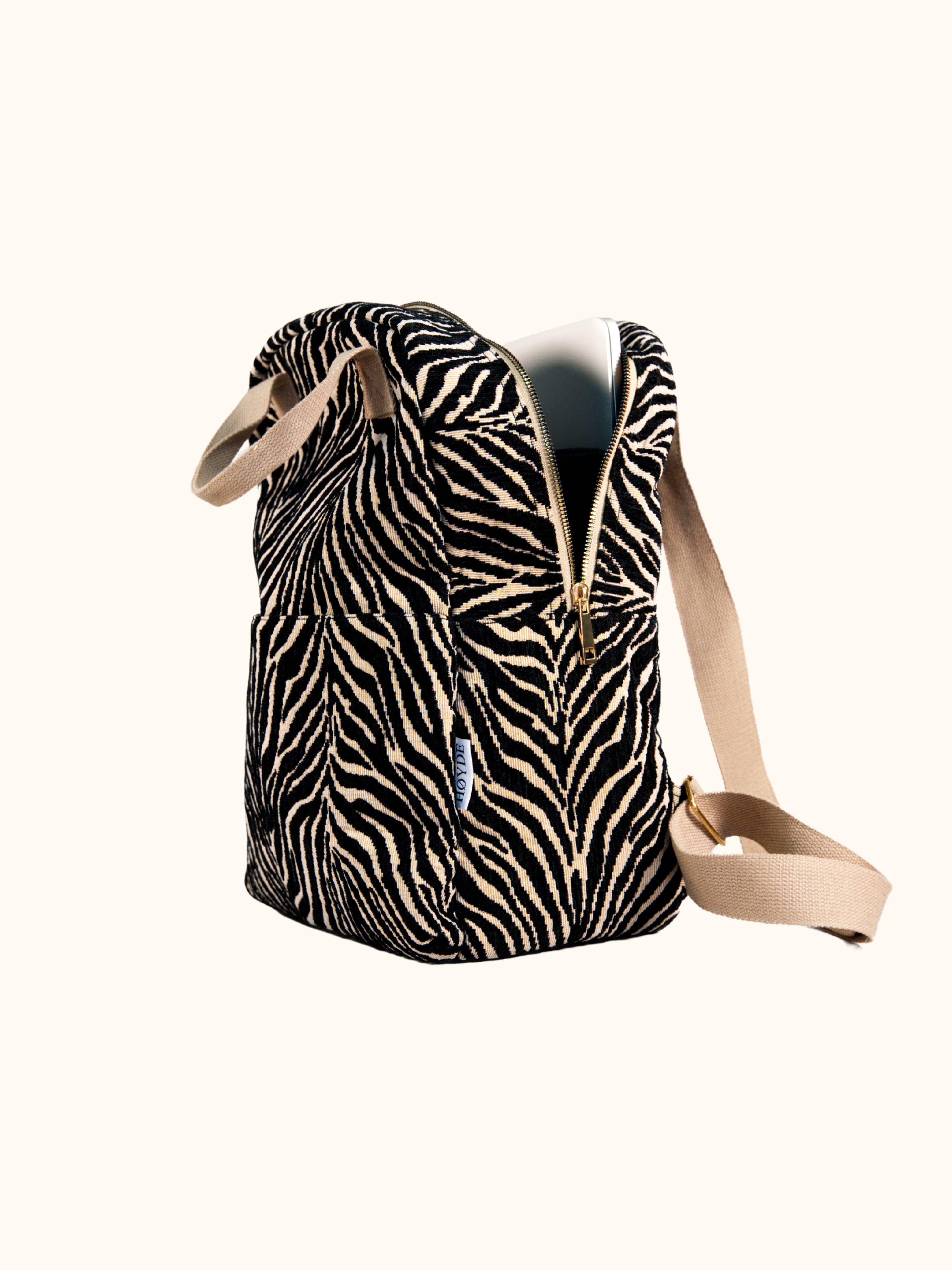 Laptoprucksack Damen Jacquard Gloomy Black