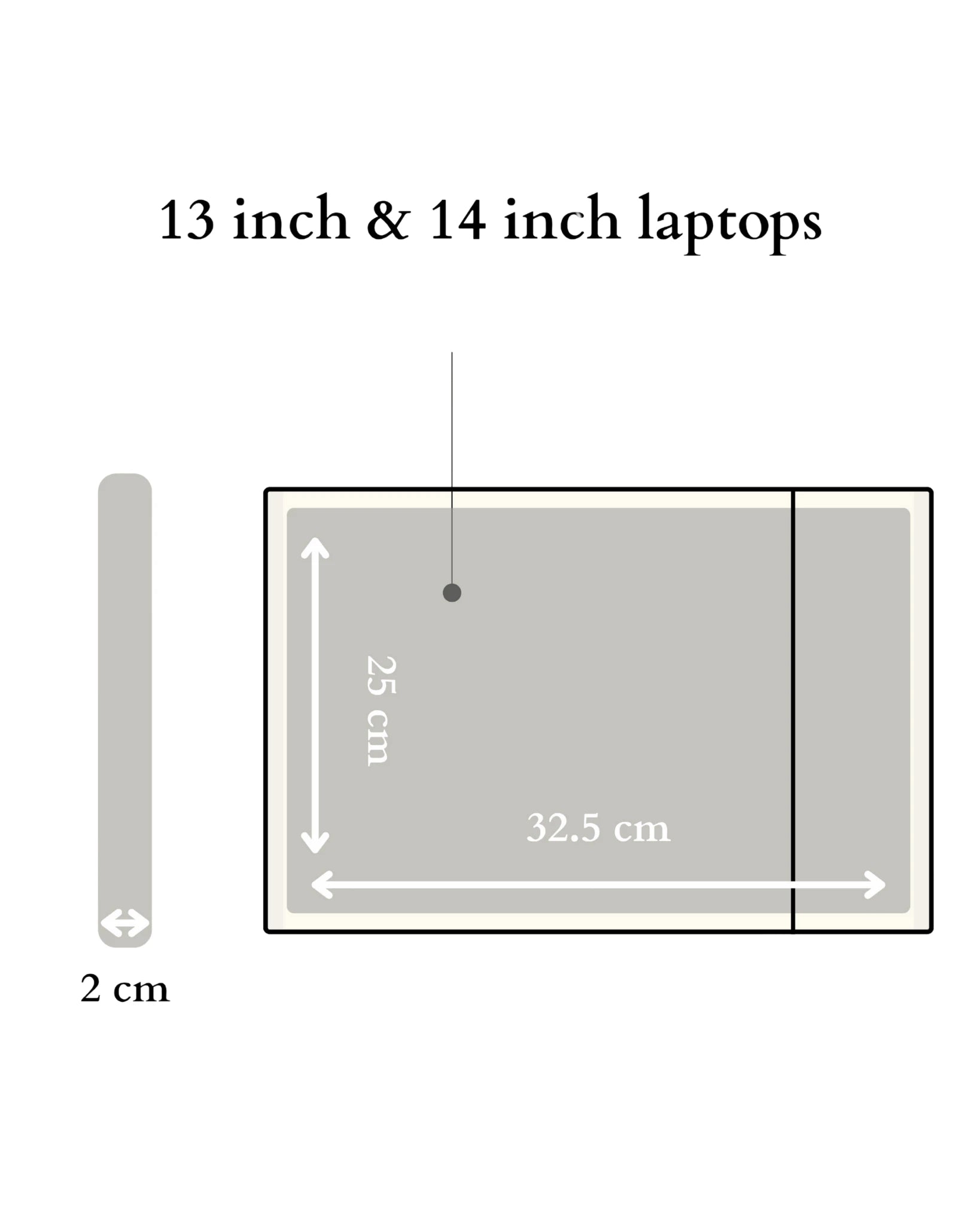 Laptop Sleeve 14 inch / 13 inch Jacquard Blanc Bliss