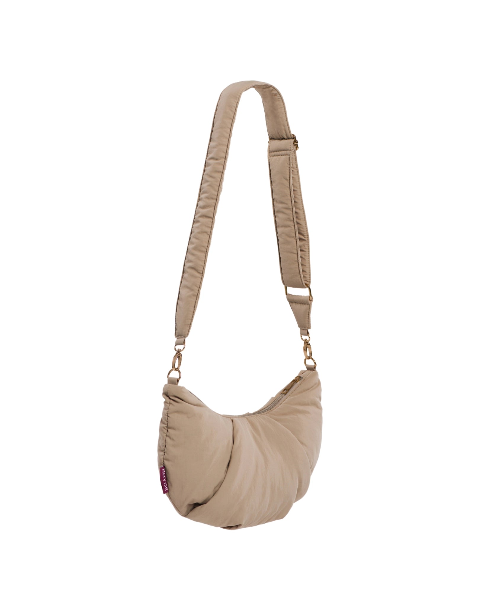 Crossbody Bag Puffy Biscuit Beige