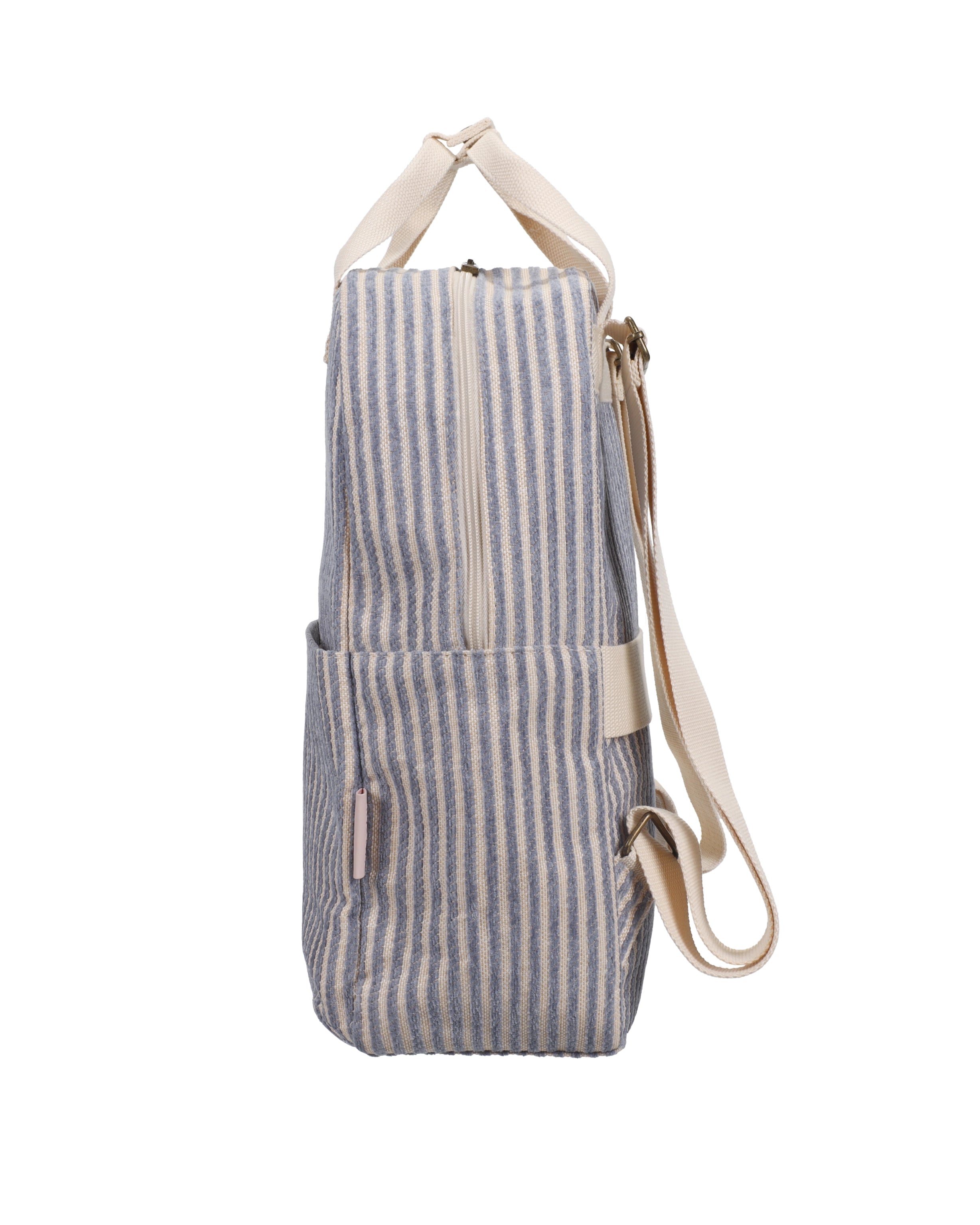 Set 3-delig Jacquard Stripe Blossom Blue