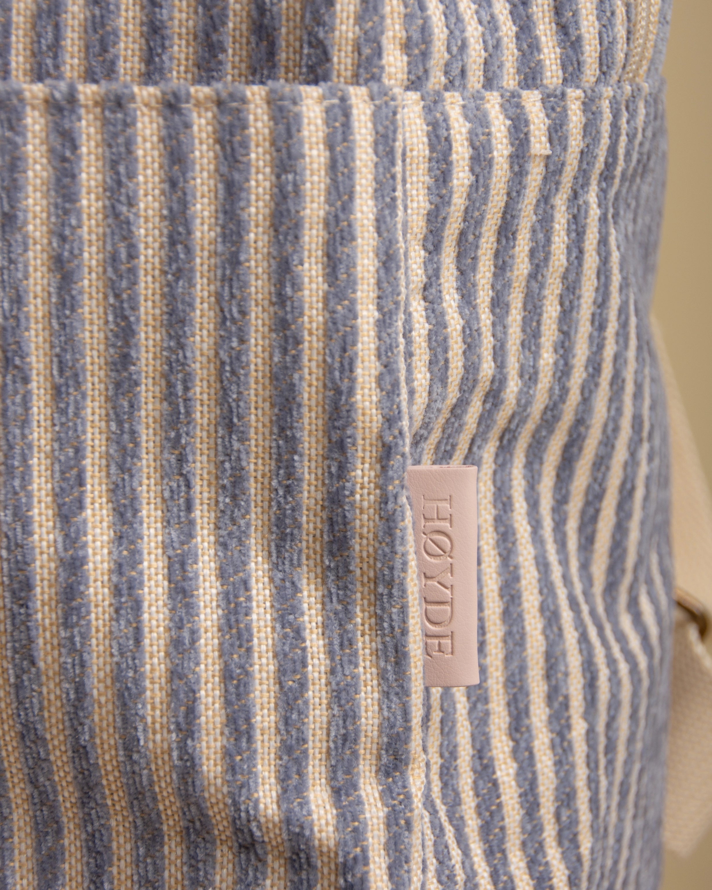 2-Piece Set Jacquard Stripe Blossom Blue