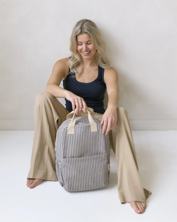 Backpack for laptop Jacquard Blossom Blue