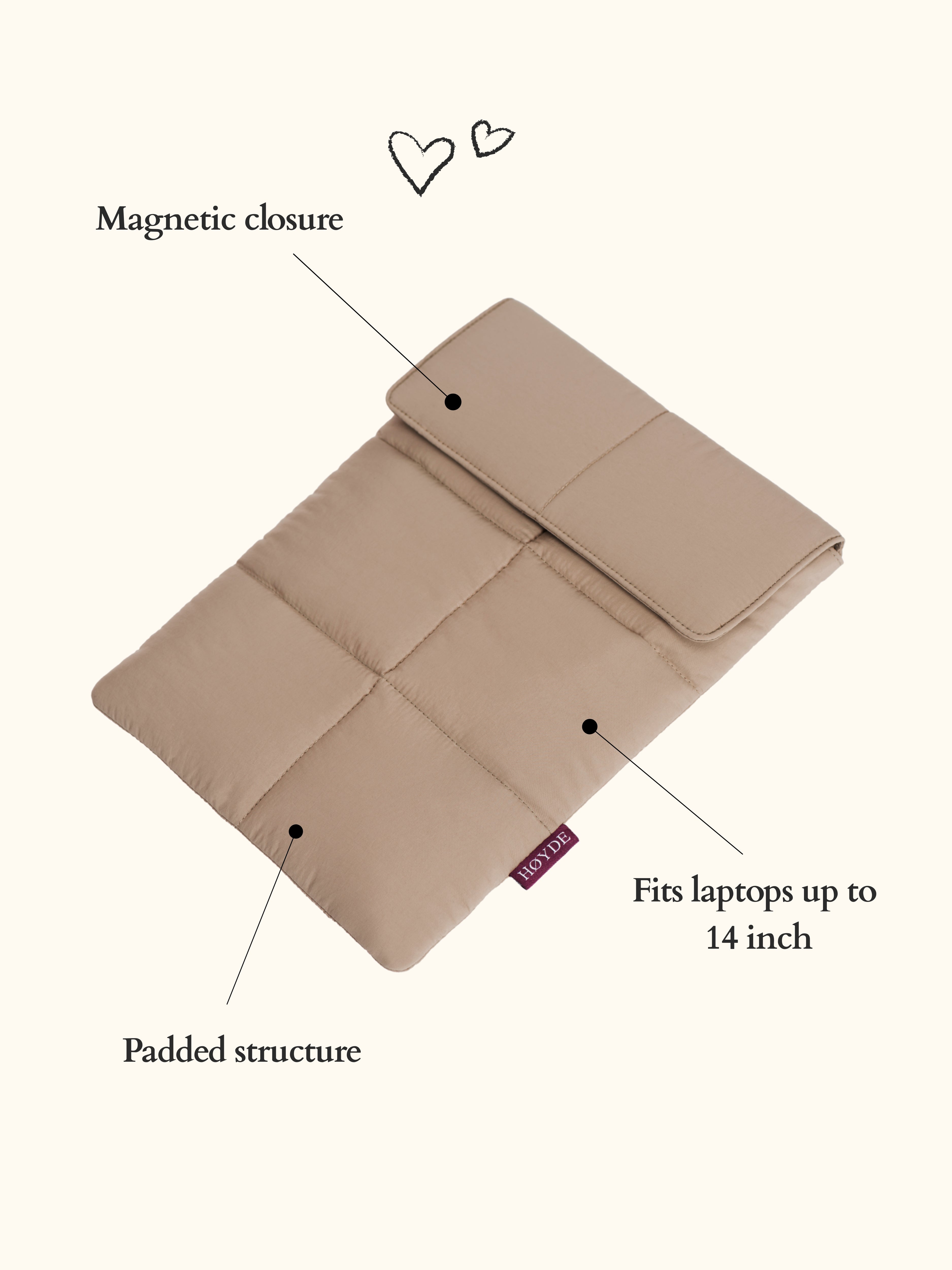 Laptop Sleeve 14 / 13 inch Biscuit Beige