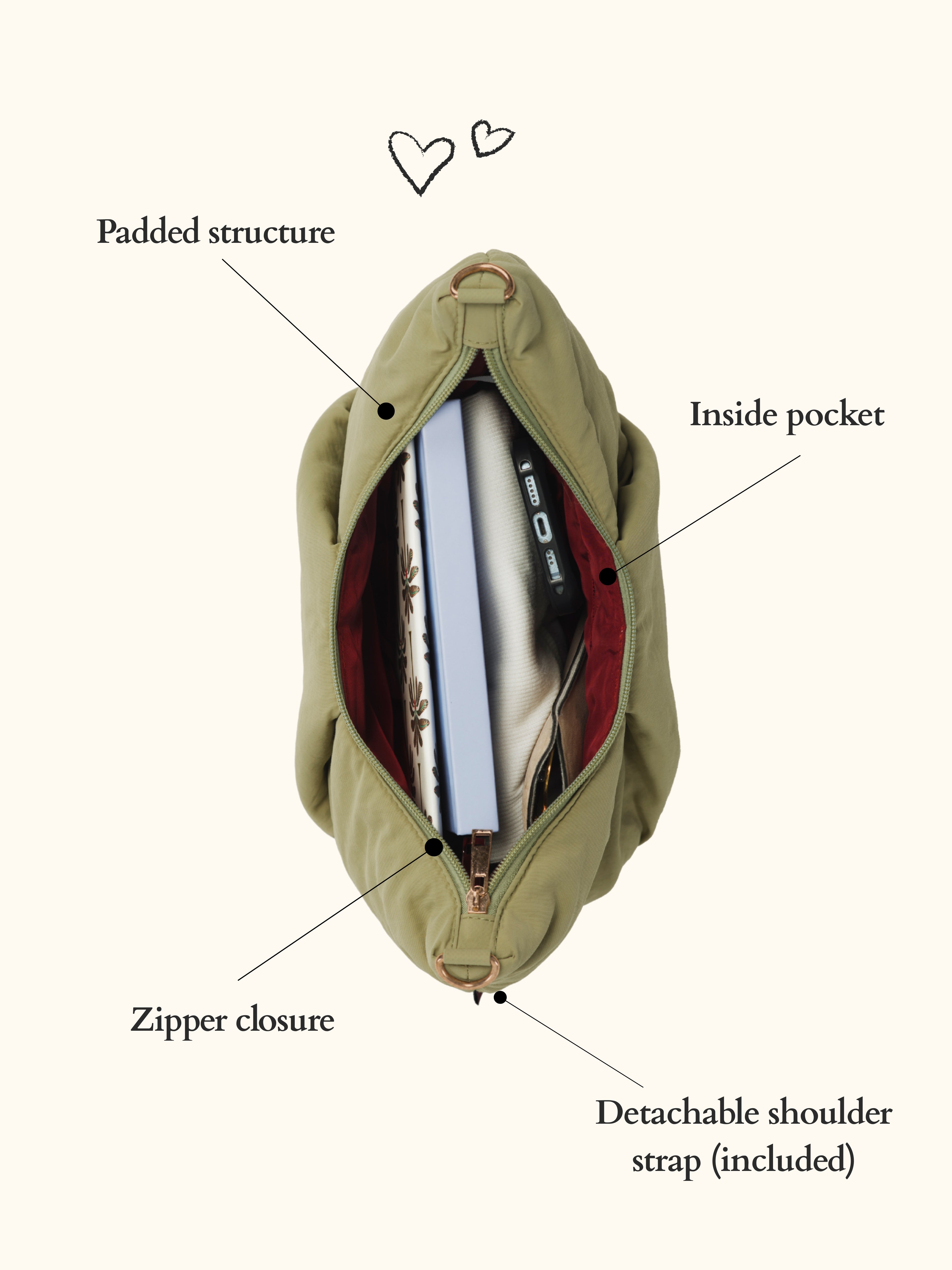 Crossbody Bag Puffy Pistache