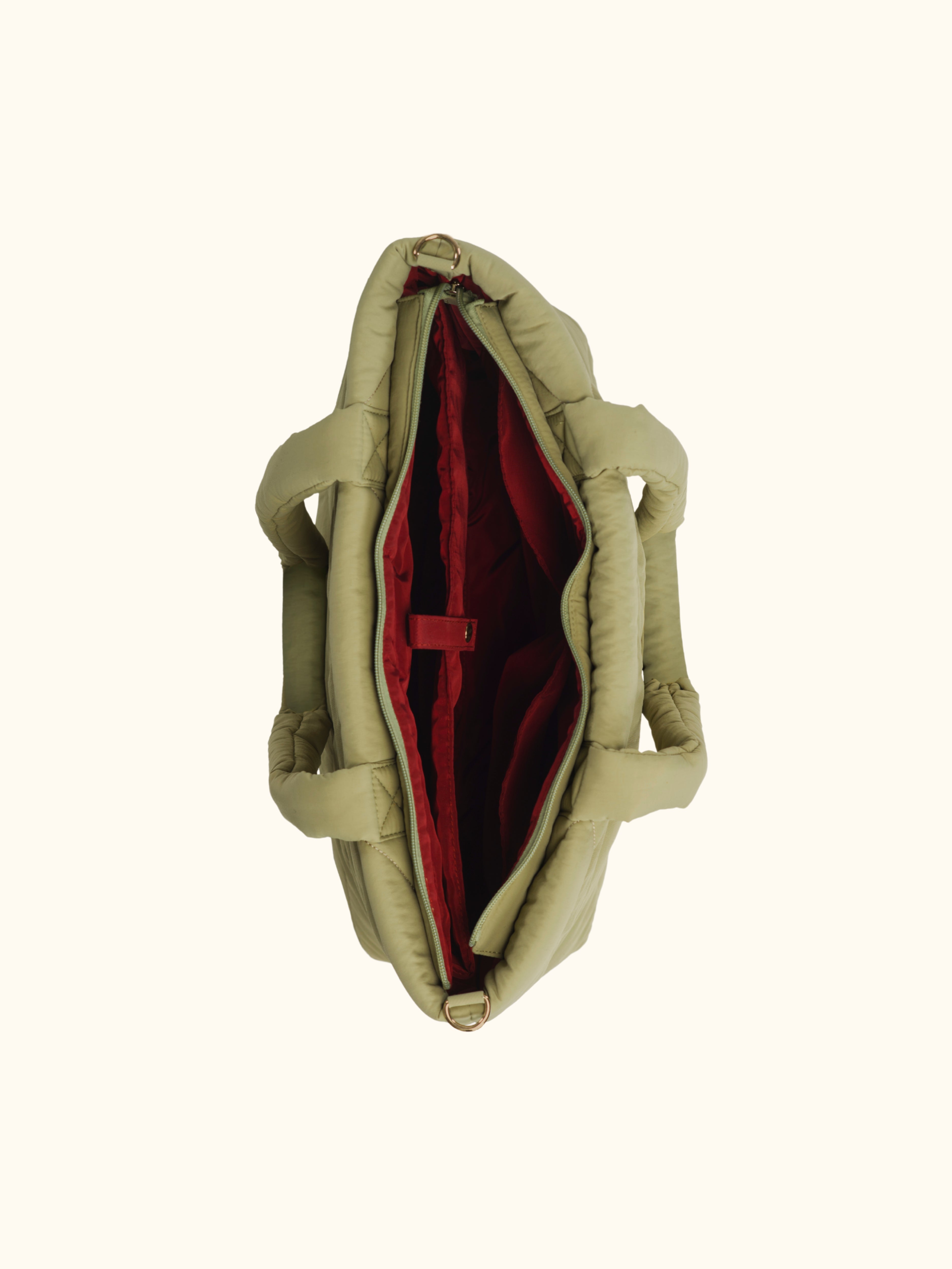 Totebag Shopper Dames Puffy Pistache