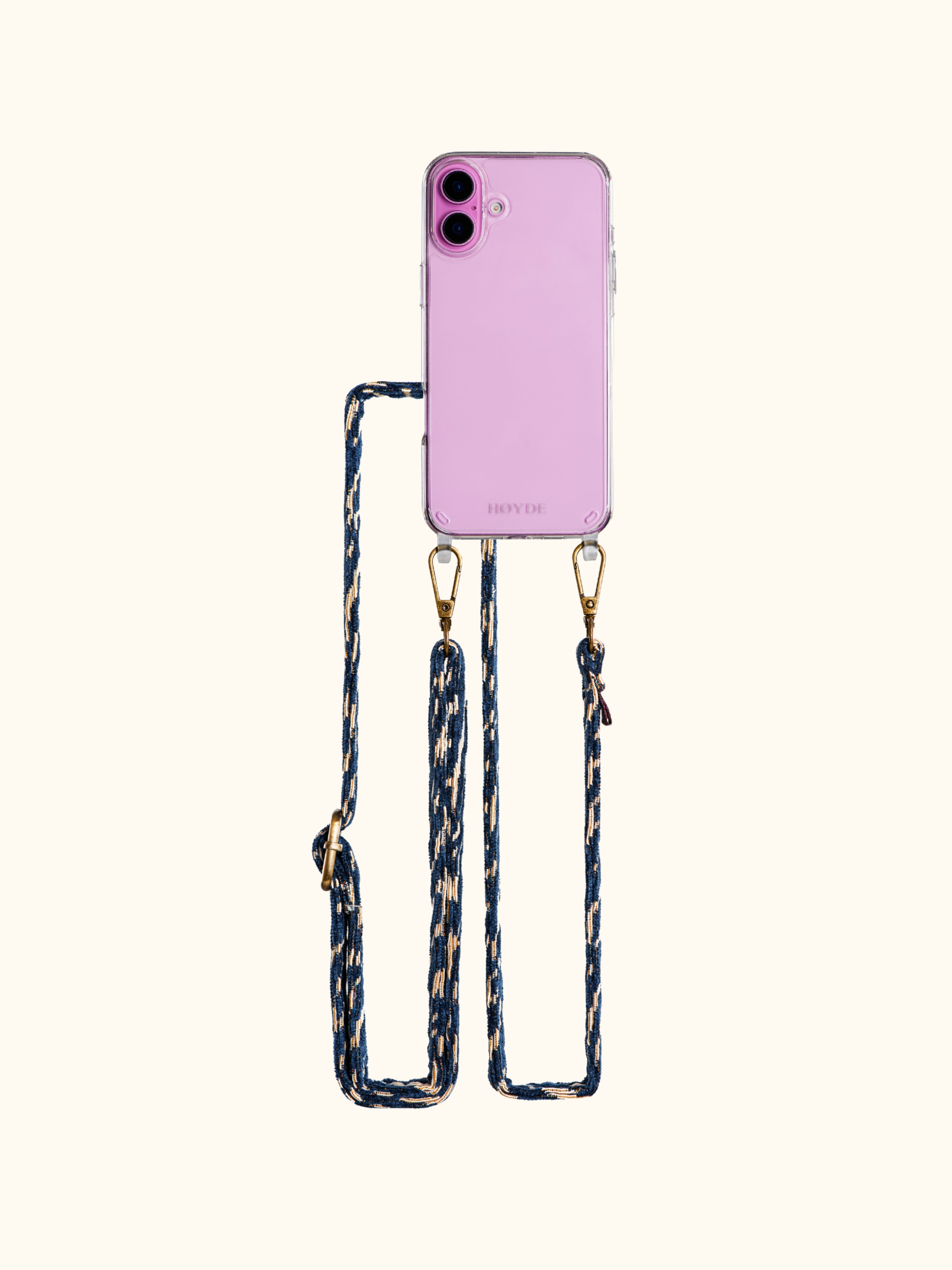 iPhone 16 Plus phone case with strap - Beachy Blue