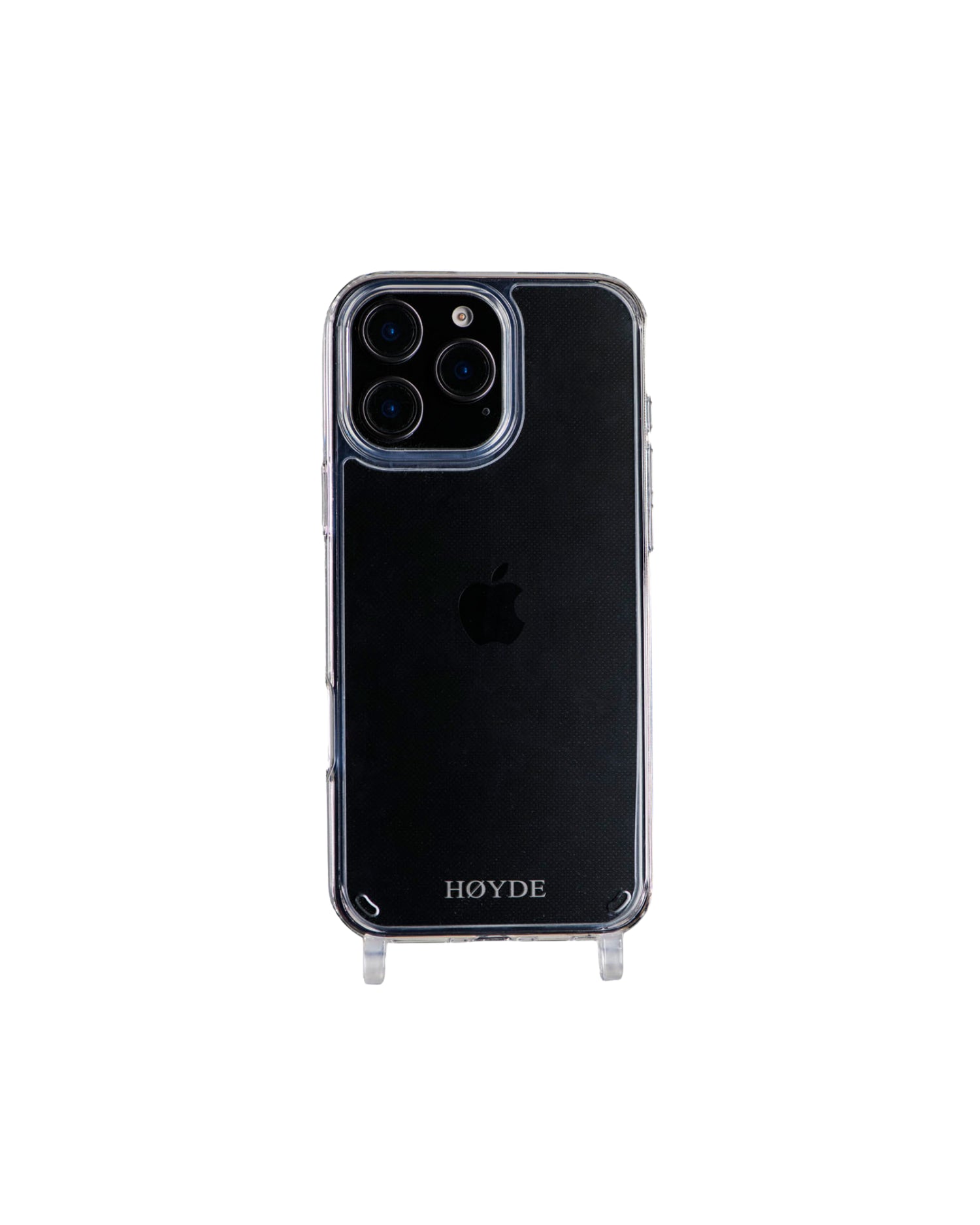 iPhone 16 Pro hoesje - transparant met siliconen ringen